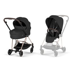 Duo MIOS 2026  Poussette citadine avec nacelle pliable  Châssis Rose Gold  CYBEX