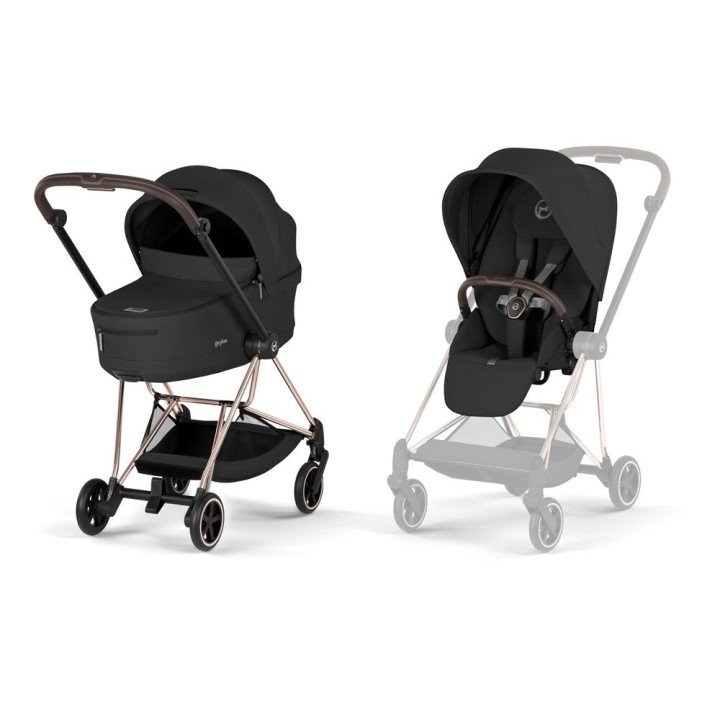 Duo MIOS 2026  Poussette citadine avec nacelle pliable  Châssis Rose Gold  CYBEX