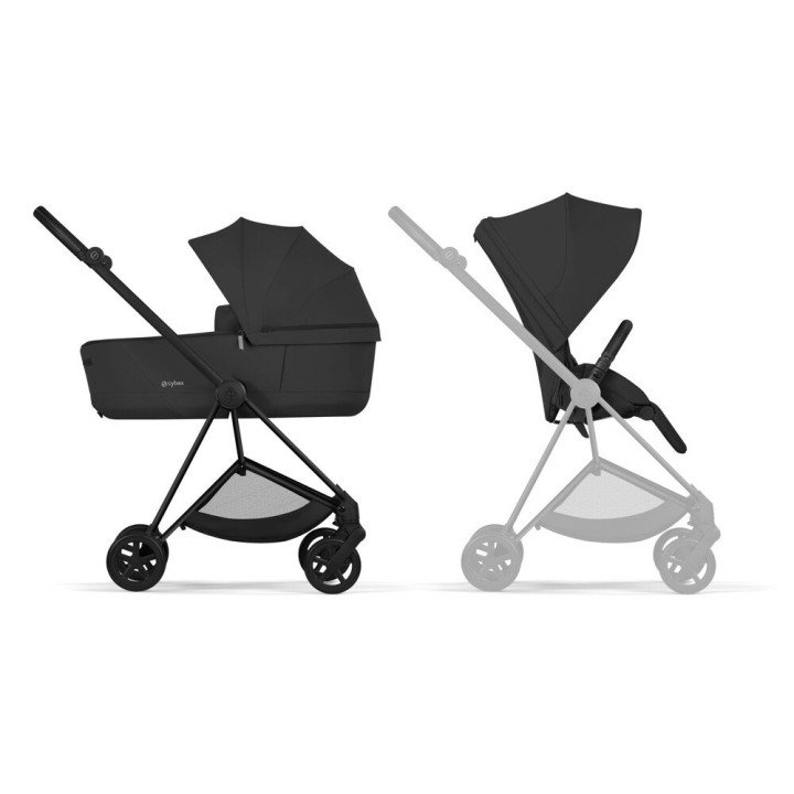 Duo MIOS 2026  Poussette citadine avec nacelle pliable  Châssis Matt Black  CYBEX
