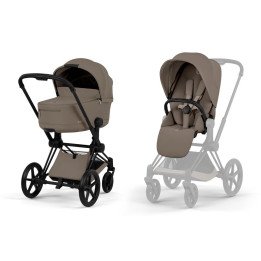 Duo PRIAM 2026  Poussette toutterrain avec nacelle pliable Châssis Matt Black CYBEX