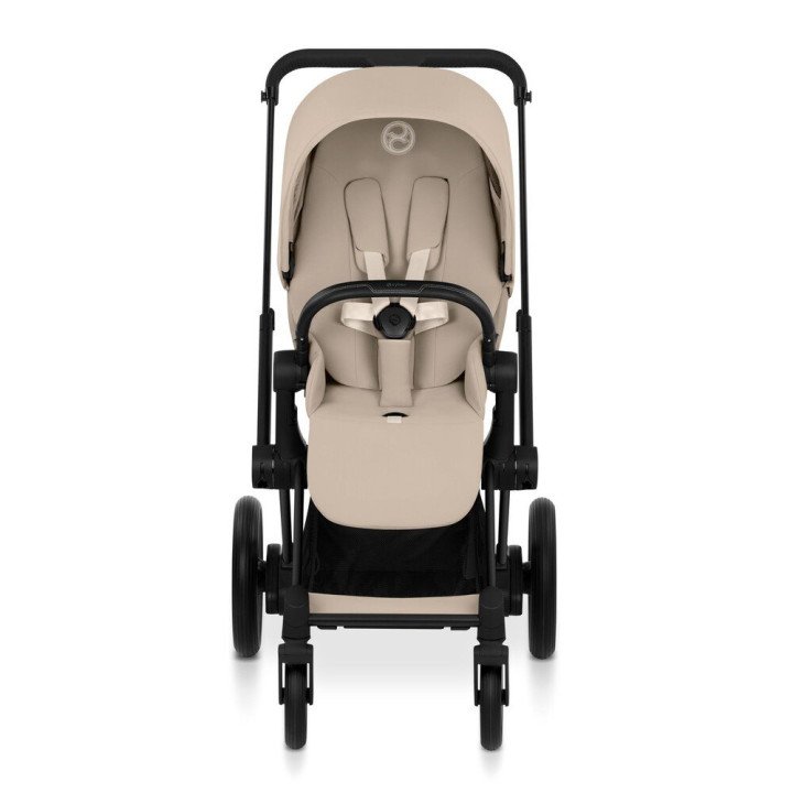 Duo ePRIAM 2026  Poussette électrique toutterrain avec nacelle pliable  Matt Black CYBEX