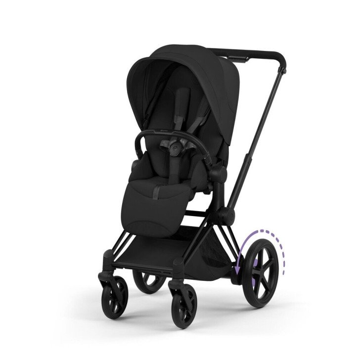 Châssis ePRIAM 2026 Matt Black Poussette électrique toutterrain  CYBEX