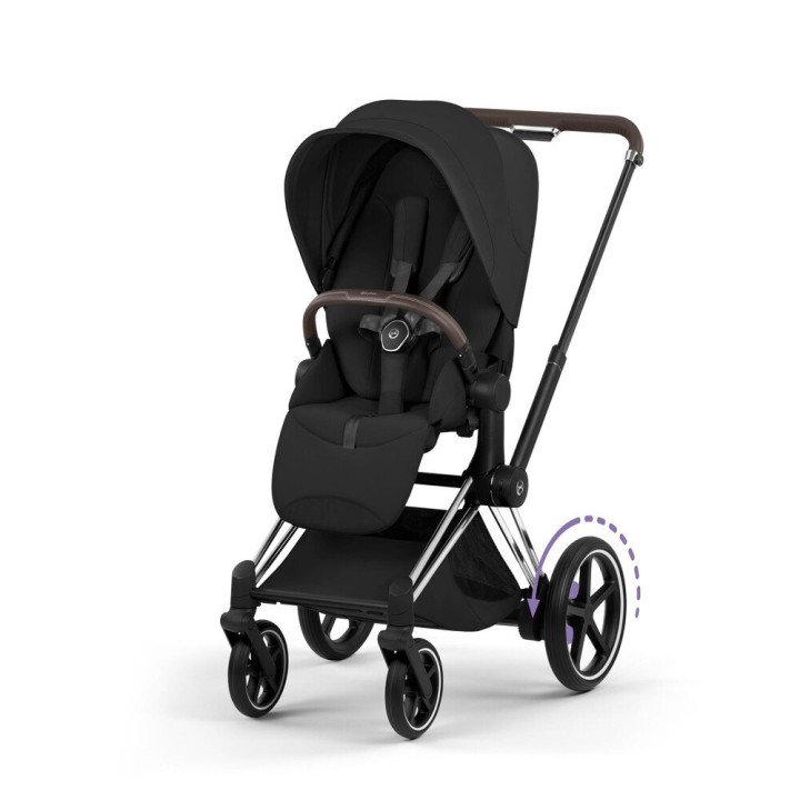 Châssis ePRIAM 2026 Chrome Poussette électrique toutterrain  CYBEX