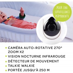 PRIX NOËL : Nuvita 3052 Videovoice 5.0 Babyphone Caméra Télécommandée - Visiophone  Bébé avec Vision Nocturne et Communication Bidirectionnelle - Berceuses et  pas cher